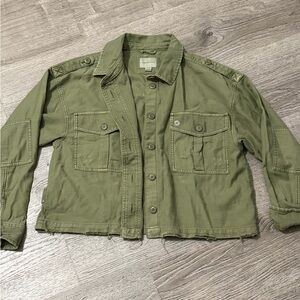 American Eagle Outfitters Sage Green Collared Shirt